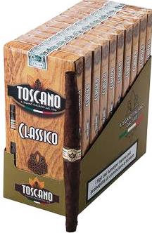 Toscano Classico Maduro Cigars made in Italy. 20 x 5 packs, 100 total. Free shipping!