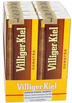 Villiger Kiel Sumatra cigars made in Switzerland. 10 x 10 pack. Free shipping!