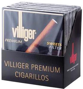 Villiger Premium Sweets Filter cigars made in Switzerland, 20 x 5 Pack. Free shipping!