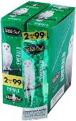 White Owl Emerald Unsweet Cigarillos made in USA. Foil Fresh, 90 x 2 pack. 180 total. Free shipping!