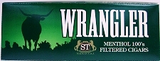 Wrangler Menthol Filtered Little Cigars made in USA. 4 x cartons of 10 packs of 20. Free shipping!