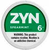 ZYN 6mg Spearmint Nicotine Pouches. 4 x 5 cans rolls. Free shipping!