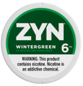 ZYN 6mg Wintergreen Nicotine Pouches. 4 x 5 cans rolls. Free shipping!