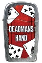 Zippo Blu 30051 Butane Lighter Deadmans Hand Poker Vertical Chrome.