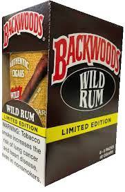 Backwoods Wild Rum Cigars, 24 x 5 Pack. Free shipping! 120 cigars total.