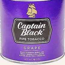 Captain Black Grape Can pipe tobacco, 4 x 12 oz cans, 1360g total.