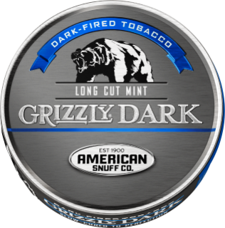 Grizzly Dark Long Cut Mint Chewing Tobacco made in USA. 4 x 5 can rolls, 680 g total. Ships free!