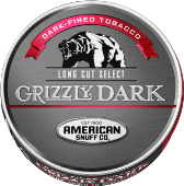 Grizzly Dark Select Chewing Tobacco made in USA. 4 x 5 can rolls, 680 g total. Ships free!