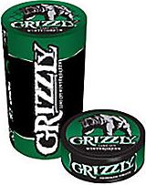 Grizzly Wide Cut Wintergreen Chewing Tobacco made in USA. 4 x 5 can rolls, 680 g total. Ships free!