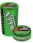 Hawken Wintergreen Chewing Tobacco made in the USA. 4 x 5 Can Rolls. 680 g total. Free shipping!