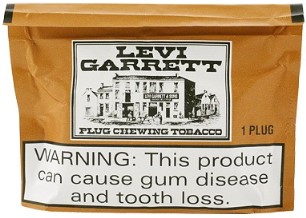 Levi Garrett Plug Chewing Tobacco made in USA. 12 x 70.8 g pouches, 849 g total.