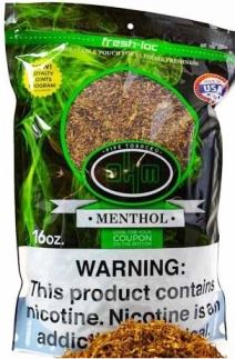 OHM Menthol Dual Use Pipe Tobacco made in USA. 4 x 16oz bags. Free shipping!