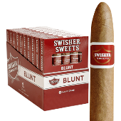 Swisher Sweets Blunt Natural Cigars made in Dominican Republic. 20 x 5 Pack. Free shipping!