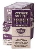 Swisher Sweets Cigarillos Grape made in Dominican Republic. 20 x 5 pack, 100 total. Free shipping!
