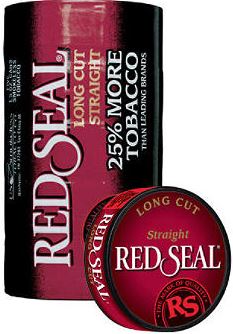 Red Seal Long Cut Straight Chewing Tobacco made in USA, 4 x 5 can rolls, 680 g total. Ships free!