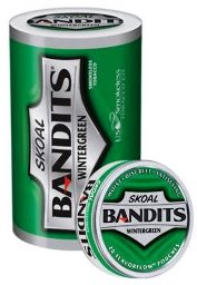 Skoal Bandits Pouches Wintergreen Chewing Tobacco. 5 x 5 can rolls, 580 g total. Ships free!