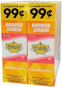 Swisher Sweets Foil Fresh Banana Smash Cigarillos made in Dominican Rep. 90 x 2 pack. Free shipping!