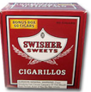 Swisher Sweets Cigarillos Natural Box made in USA, 2 x Box of 50, 100 total. Free shipping!