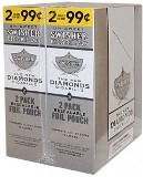 Swisher Sweets Foil Fresh Diamond Cigarillos made in Dominican Republic. 90 x 2 pack.