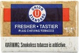 Union Standard Plug Chewing Tobacco made in USA. 10 x 85 g pouches, 850 g total. Free shipping!