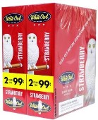 White Owl Strawberry Cigarillos made in USA. Foil Fresh, 90 x 2 pack. 180 total. Free shipping!