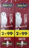 White Owl Sweet Cigarillos made in USA. Foil Fresh, 90 x 2 pack. 180 total. Free shipping!