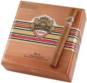 Ashton Cabinet Selection No. 8 cigars made in Dominican Republic. Box of 25. Free shipping!