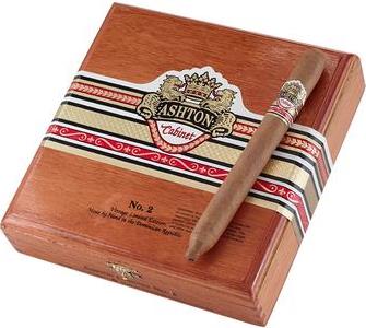 Ashton Cabinet Selection No. 2 cigars made in Dominican Republic. Box of 25. Free shipping!