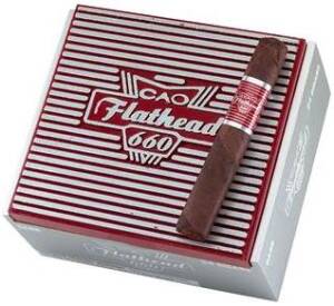 CAO Flathead V660 Carb Maduro cigars made in Nicaragua. Box of 24. Free shipping!