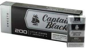 Captain Black Sweets Little Filtered cigars made in USA. 4 cartons of 200. Free shipping!