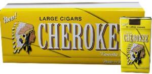 Cherokee Vanilla 100s Little cigars made in USA. 4 cartons of 200. Free shipping!