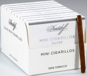 Davidoff Mini Cigarillos Silver made in Dominican Republic. 20 x Pack of 10. Free shipping!