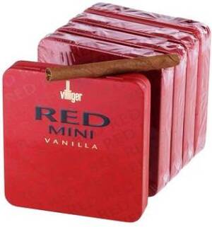Villiger Red Vanilla cigars made in Switzerland, 20 x 5 Pack. Free shipping!