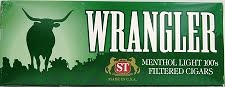 Wrangler Ultra Menthol Filtered Little Cigars made in USA. 4 x cartons of 10 packs. Ships Free!
