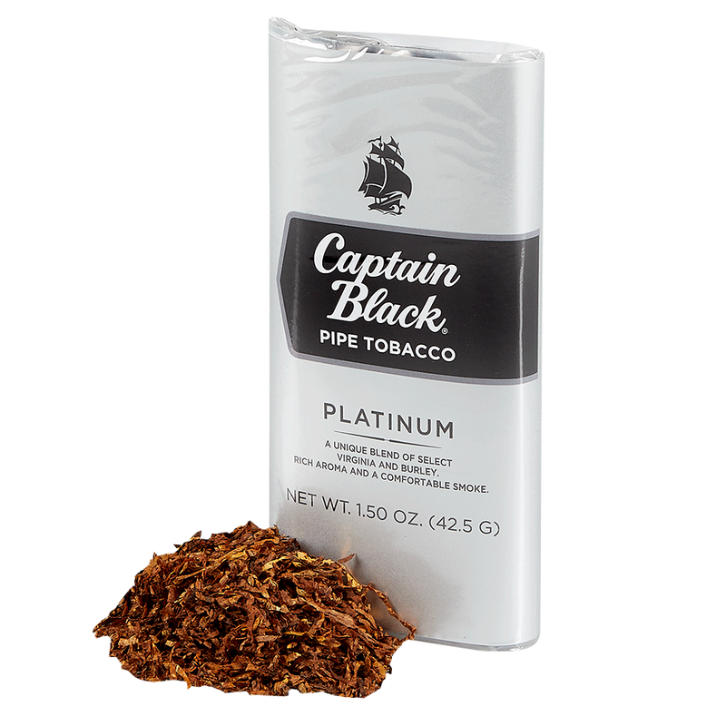 Captain Black Platinum pipe tobacco. 24 x 42g pouch, 1008 g total. Free Shipping!