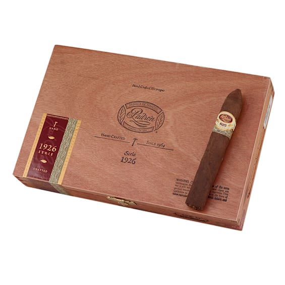 Padron Serie 1926 No. 2 Belicoso Maduro cigars made in Nicaragua. Box of 24. Free shipping!