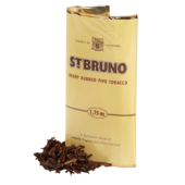 St. Bruno Ready Rubbed Pipe Tobacco made in Denmark. 20 x 50g pouches. Free shipping!