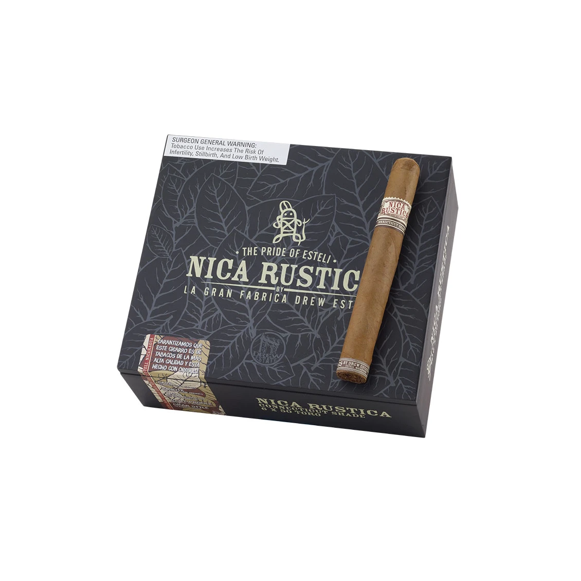 Nica Rustica Shade Toro cigars made in Nicaragua. Box of 25. Free shipping!
